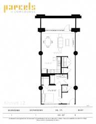 A12-page-001 Floor Plan at Parcels at Concourse, Memphis, TN, 38104