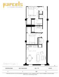 B1-page-001 Floor Plan at Parcels at Concourse, Memphis, 38104