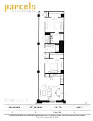 B3-page-001 Floor Plan at Parcels at Concourse, Memphis, Tennessee