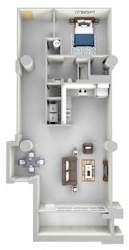 A14 Floor Plan at Parcels at Concourse, Tennessee