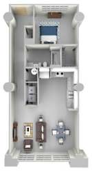 A3 Floor Plan at Concourse, Tennessee, 38104