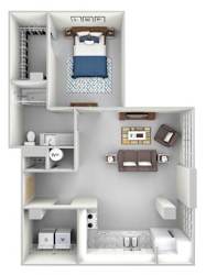 A4 Floor Plan at Parcels at Concourse, Memphis