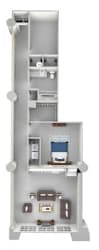 A8 Floor Plan at Parcels at Concourse, Memphis, Tennessee