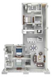 C1 Floor Plan at Parcels at Concourse, Memphis, TN