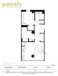 S4-page-001 Floor Plan at Parcels at Concourse, Tennessee, 38104
