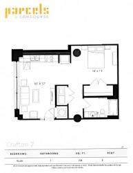 S7-page-001 Floor Plan at Parcels at Concourse, Memphis, 38104