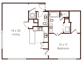 Soho 7 Floor Plan at Metro67, Memphis
