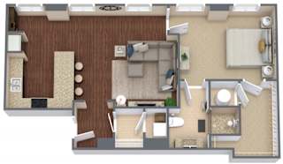 Transit 1 Floor Plan at Metro67, Memphis, TN