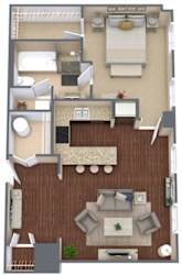 Transit 14 Floor Plan at Metro67, Memphis, TN, 38103