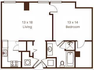 Transit 17 Floor Plan at Metro67, Memphis, Tennessee