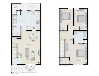 Three Bedroom Two Bath Townhome Tax Credit  at Summit Wood Apartments, Watertown, 13601