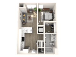 Floor Plan One Bedroom
