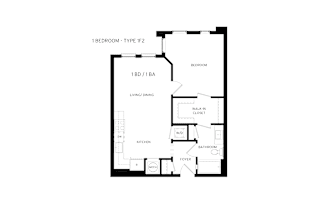 1F2 Floor Plan at Canvas, Maryland