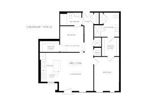 2E Floor Plan at Canvas, Maryland, 20781
