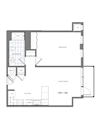 1 bed 1 bath A at Essen Apartments, Alexandria, 22311