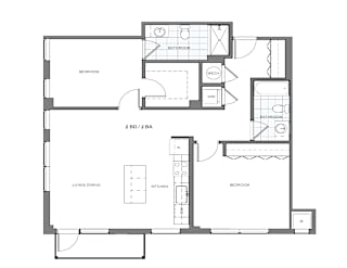 2 bed 2 bath C at Essen Apartments, Virginia, 22311