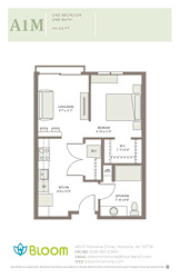 A1M Floorplan at Bloom, Wisconsin