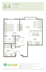 A4 Floorplan at Bloom, Monona, WI