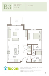 B3 Floorplan at Bloom, Wisconsin