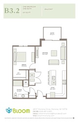 B32 Floorplan at Bloom, Wisconsin, 53716