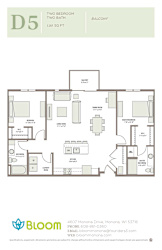 D5 Floorplan at Bloom, Wisconsin, 53716