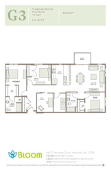 G3 Floorplan at Bloom, Monona, WI