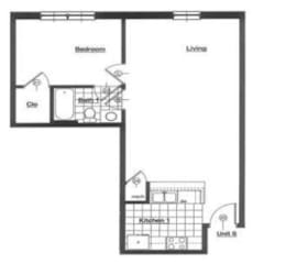 an illustration of a ground floor floor plan of a house