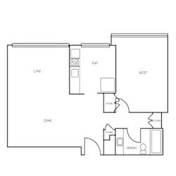 black and white floorplan image
