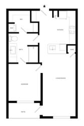 a blueprint of a floor plan of a house