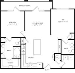 Floor Plan Nocona with Den