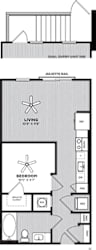 the david studio apartment floorplan.
