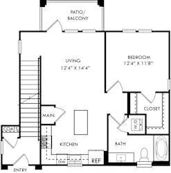 Floor Plan Nelson with Assigned Garage