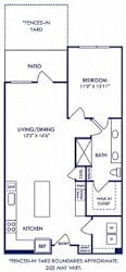 a diagram of a floor plan of a small house