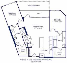 Floor Plan Limousin with Fenced-in Yard