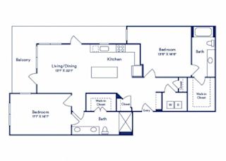 a floor plan of a house with bedrooms and baths