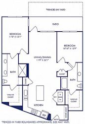 Floor Plan Simmental with Fenced-in Yard