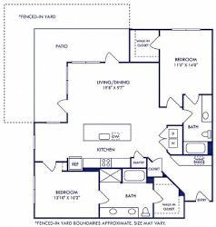 a floor plan of a house with bedrooms and baths