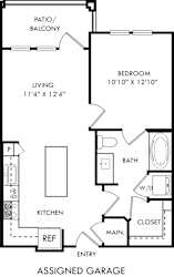 Floor Plan Palm with Assigned Garage