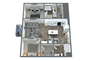 the residencia floor plan  460 sq ft