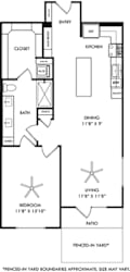 Floor Plan Conner with Fenced-in Yard