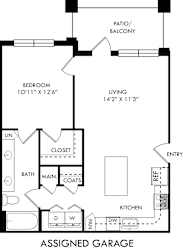 Floor Plan Snow with Assigned Garage