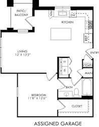 A black and white image of a floor plan for a house.