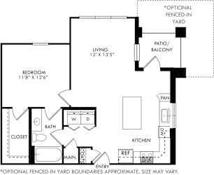 Floor Plan Vera with Fenced-In Yard