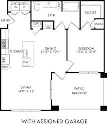 Floor Plan Tyler with Assigned Garage
