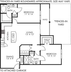 A black and white image of a floor plan for a house.