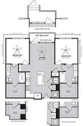 The 2 bedroom tillman floorplan
