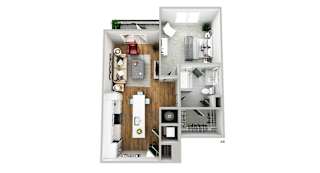 a floor plan of a small apartment