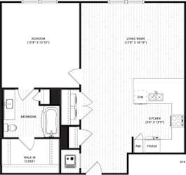 floor plan photo of the encore apartments in atlanta, ga