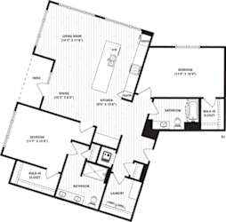 a black and white floor plan of a house