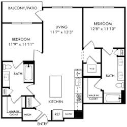 a floor plan of a house